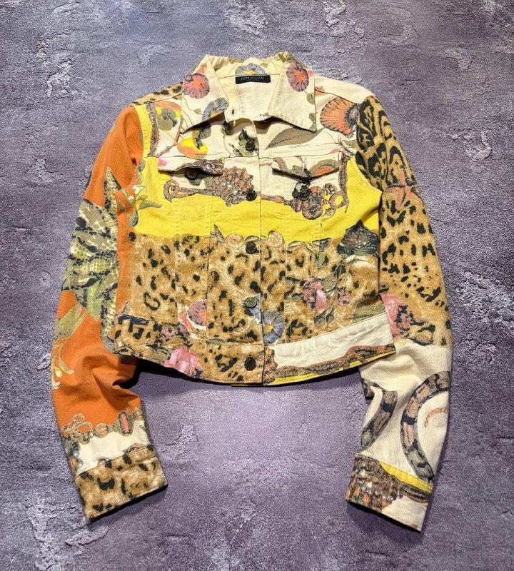 CLASS Roberto Cavalli レオパード Y2K ヒョウ柄 38 S/S 2003 Roberto 