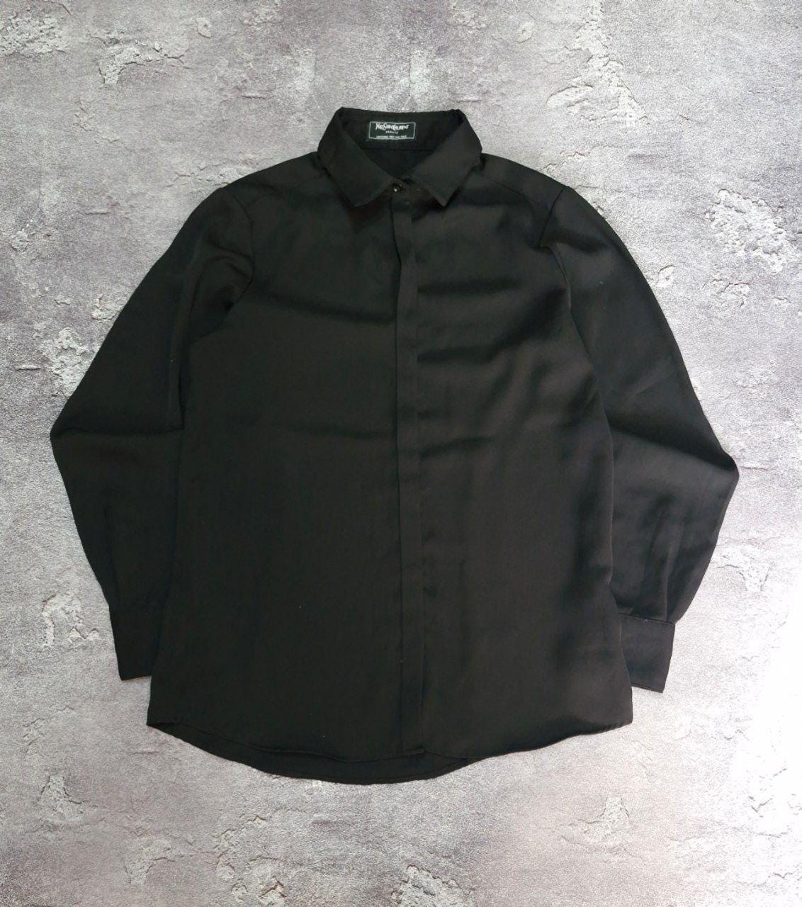 Ysl Button Shirt - Etsy