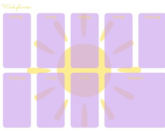 Weekly planner, weekend first A4 & A3