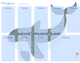 Weekly planner, weekend first A4 & A3