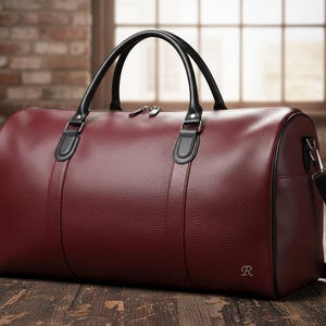 Travel Leather Bag Pattern PDF | DIY Weekender Duffel Bag Template | Printable A1/A4 Leathercraft Pattern with Step-by-Step Instructions