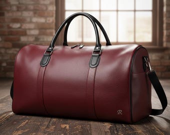 Patrón de bolso de cuero para viaje (PDF) / Plantilla de bolso de lona para fin de semana (DIY) / Patrón imprimible de artesanía en cuero A1/A4 con instrucciones paso a paso