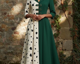 Patrón de costura de abrigo dramático / Abrigo largo en PDF con cierres de hebilla y falda forrada / De principiante a intermedio / Prendas exteriores de fantasía o góticas