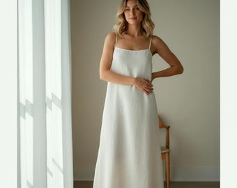 Lined Camisole Dress Sewing Pattern | Adjustable Straps, Summer Style (Digital Download)