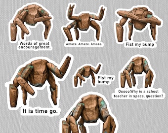 Project Hail Mary Rocky Aufkleber-Bundle | 7 Designs, 3 Styles (Digitaler Download)