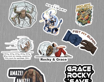 Projekt Hail Mary Aufkleber | Rocky, Grace, Space Sci-Fi Aufkleber (Digitaler Download)