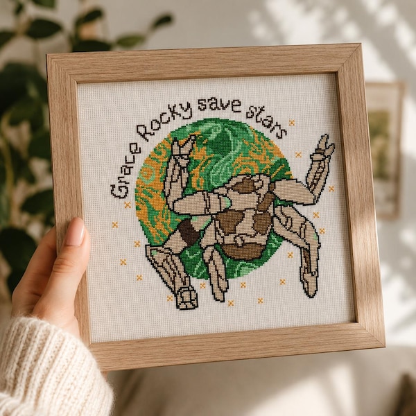 Project Hail Mary Rocky Cross Stitch Pattern (PDF Download)