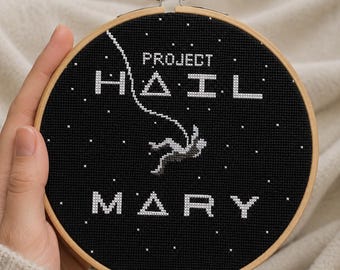 Project Hail Mary Astronaut Cross Stitch Pattern (PATTERN ONLY)