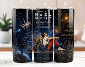 Project Hail Mary Tumbler Wrap PNG, Rocky Project Hail Mary Digital Download, You Sleep I Watch Ryland Grace Sci-Fi Bookish Gift