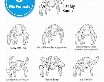 Rocky svg Bundle | Project Hail Mary svg | Amaze Fist My Bump svg | Cricut Silhouette Cut File | AI eps PNG dxf PDF Instant Download