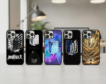 Funda para teléfono de anime de los Titanes de Ataque a los Titanes, funda de goma de cómic japonés