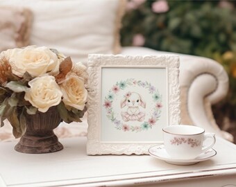 Woodland Ballerina Nursery Art Print | Baby Girl Decor (Digital Download)