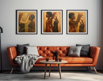 Women Empowering Women Wall Art Digital Download, Inspirational, A4,