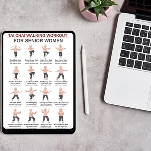 Women Tai Chi Walking Workout, Chart Tai Chi Walking, Seniors Tai Chi Walking, Seniors Tai Chi Exercises for Printable, Exercise Pdf image 5