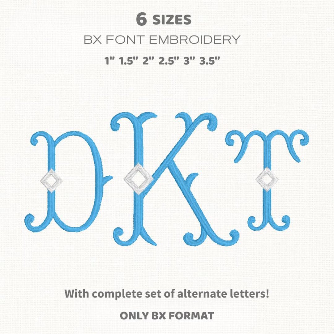 Fishtail Monogram Embroidery Font, Alphabet Designs, Machine Embroidery ...
