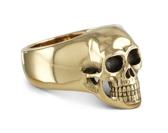 Skull Ring - Bronze Human Skull Ring