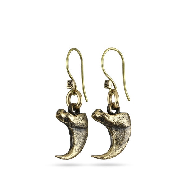 Claw Earrings - Bronze Lynx Claw Earrings - Cat Earrings