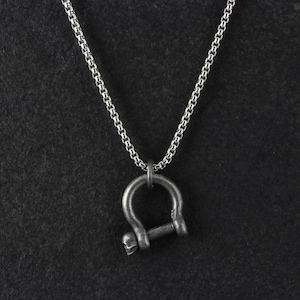 Pendentif petite manille - Collier petite manille en argent sterling - Bijoux manille