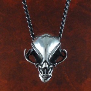 Alien Skull Necklace Antique Silver Alien Pendant Alien Jewelry image 7