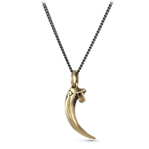 Raven Talon Necklace Bronze Bird Talon Pendant Talon Necklace image 2