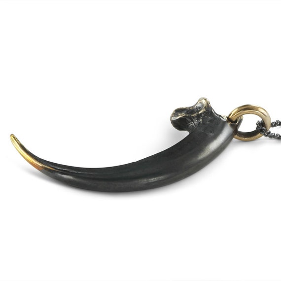 Talon Necklace Black Golden Eagle Pendant - Eagle Talon Pendant Necklace