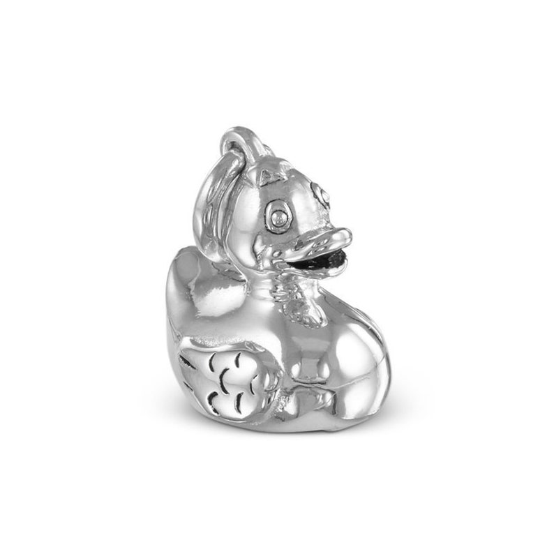 Rubber Duck Necklace Antique Silver Rubber Duck Pendant Etsy