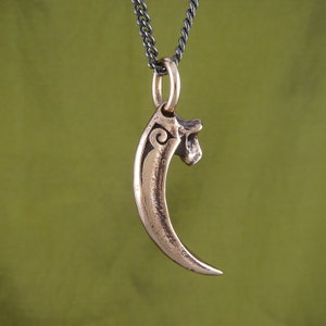 Raven Talon Necklace Bronze Bird Talon Pendant Talon Necklace image 3