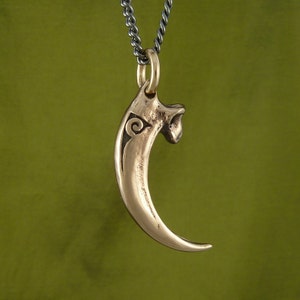 Bald Eagle Talon Necklace Bronze Eagle Talon Pendant image 3