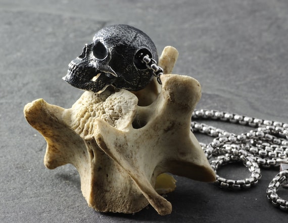 MATERIA Beads Anhänger Totenkopf 925 Silber Schmuck Skull Charm