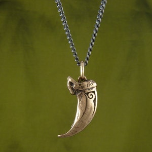 Wolf Claw Necklace Bronze Wolf Claw Pendant Bronze Claw image 6