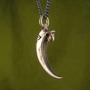 Bald Eagle Talon Necklace Bronze Eagle Talon Pendant image 4