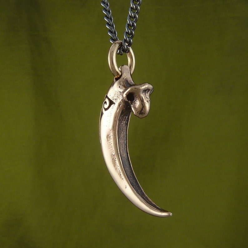 Bald Eagle Talon Necklace Bronze Eagle Talon Pendant image 4