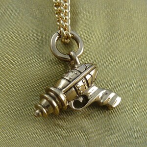 Ray Gun Necklace - Bronze Ray Gun Pendant - Sci Fi Necklace image 3
