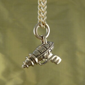 Ray Gun Necklace - Bronze Ray Gun Pendant - Sci Fi Necklace image 7