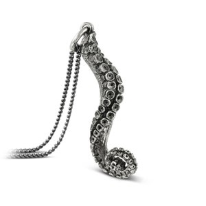 Tentacle Necklace - Antique Silver Tentacle Pendant