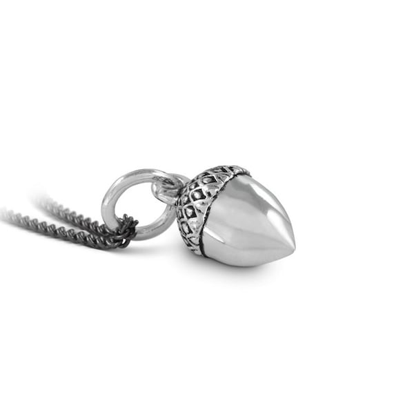 Acorn Necklace - Antique Silver Acorn Pendant