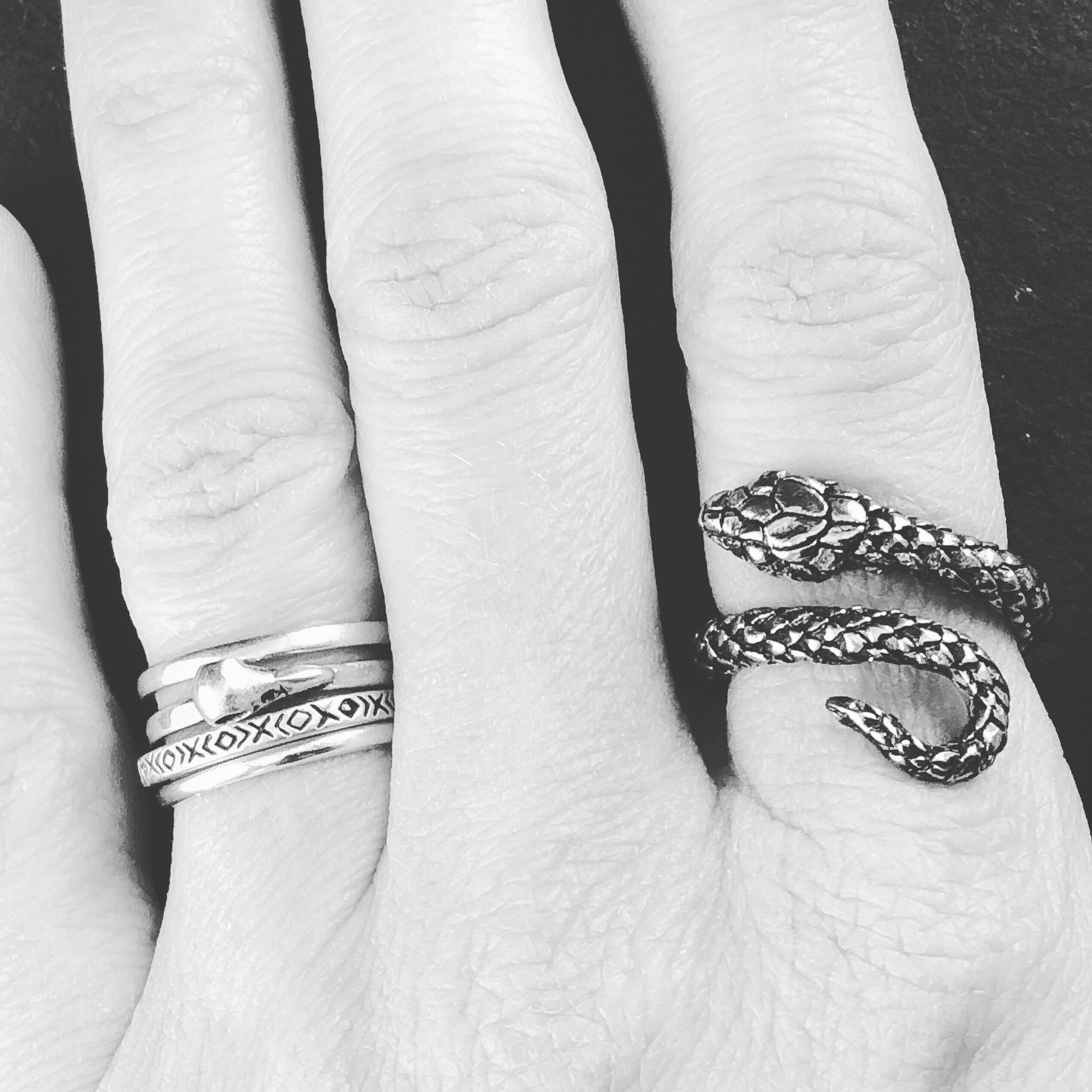 Snake Ring Bronze Snake Bypass Ring Adjustable Snake Ring Etsy