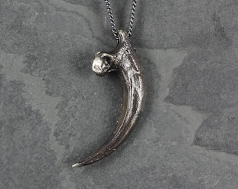 Harpy Eagle Talon - Antique Silver Eagle Talon Pendant - Raptor Talon Pendant