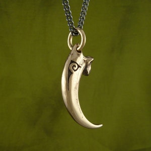 Bald Eagle Talon Necklace Bronze Eagle Talon Pendant image 6