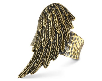 Angel Wing Ring - Bronze Wing Ring