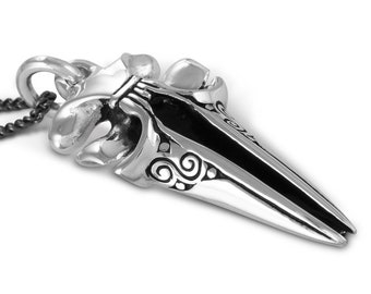 Wal Halskette - Antik Silber Wal Schädel Anhänger