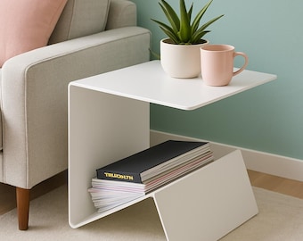 Stainless Steel Magazine Table Project – DXF/DWG Files for Laser Cutting