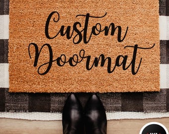 Custom Door mat, Custom Doormat, Personalized Door mat, Outdoor Door Mat, Customized Welcome Mat, Family Monogram Personalized Doormat