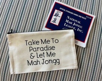 Mah Jongg Paradise Card Bag