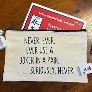 Mah Jongg Card Bag