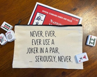 Mah Jongg Card Bag