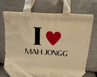 I Love Mah Jongg Tote