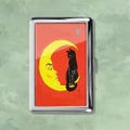 Red Moon With Cat Vintage Metal Cigarette Case Art Nouveau Storage Box Wallet Business Card Holder product logo