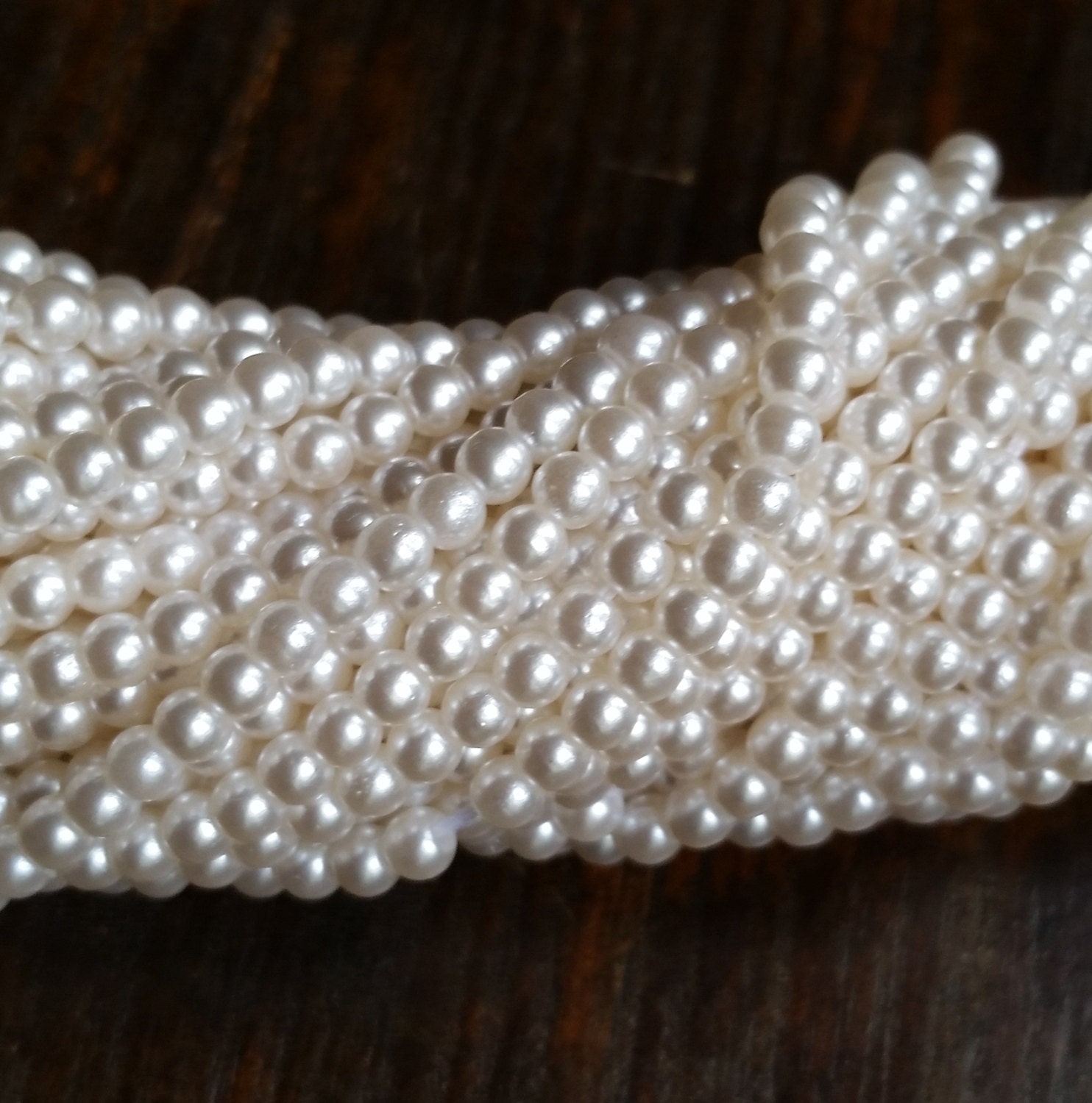 SEED PEARL BEADS : Superb vintage imitation 2mm seed pearl | Etsy