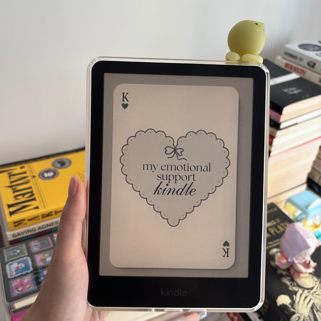 Emotional Support Kindle Lock Screen, Cute Kindle Wallpaper - Etsy ...